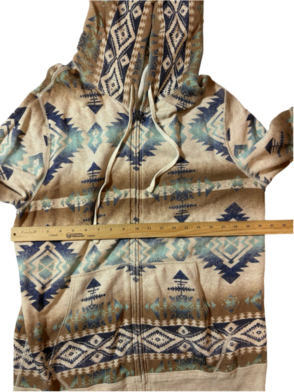 Denim Supply Ralph Lauren Jacket Hoodie Mens Size XL Southwestern Aztec Print - Picture 3 of 7